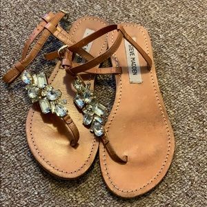Steve Madden jeweled sandals